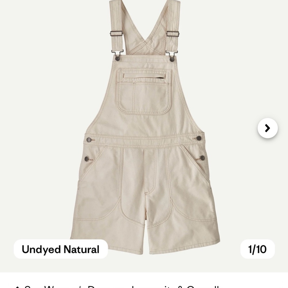 Beige Overalls with Pockets